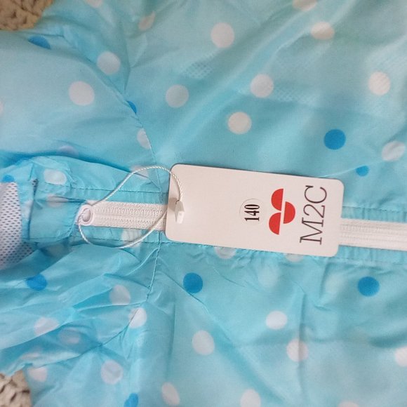 M2C Girls Boys Hooded Lightweight Printed Windbreaker Jacket - Picture 4 of 6